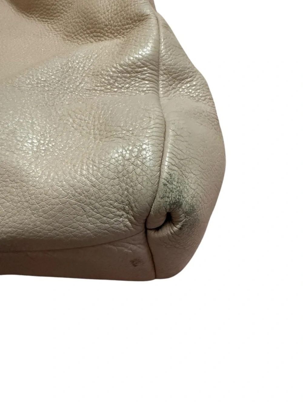 Coach Leather Hobo Shoulder Bag in Cream